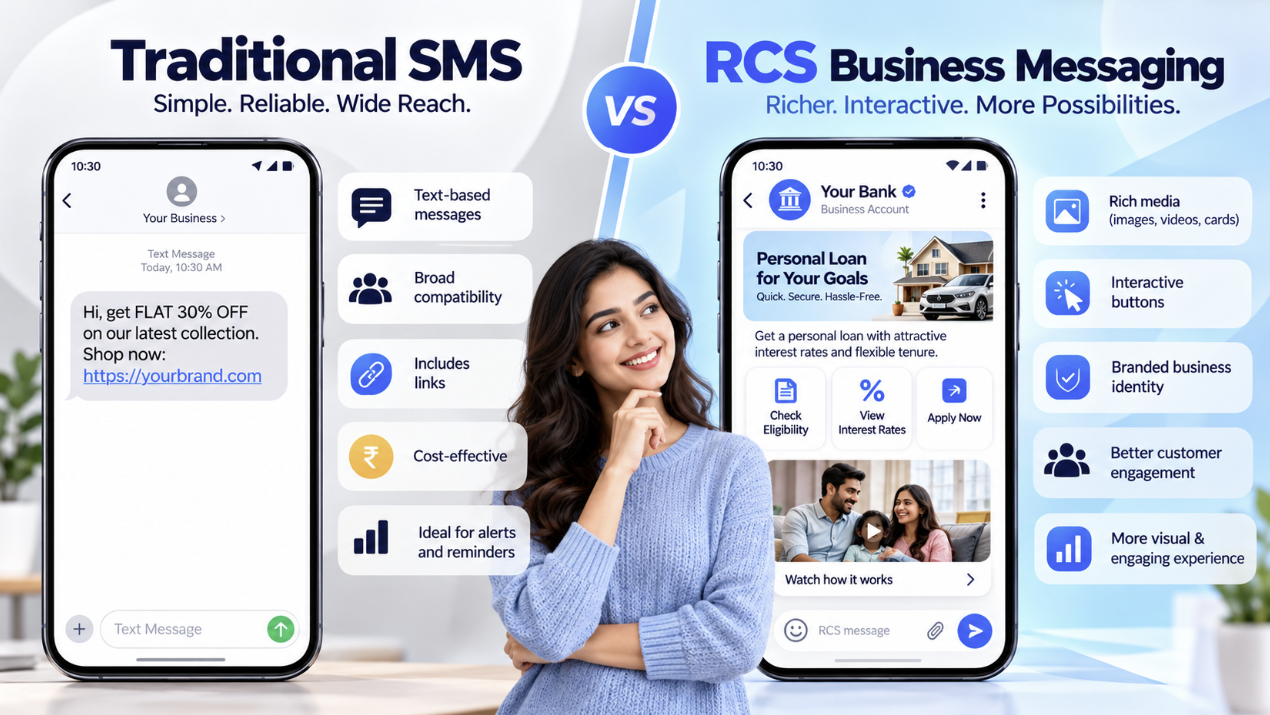 RCS Business Messaging vs Traditional SMS: Key Differences